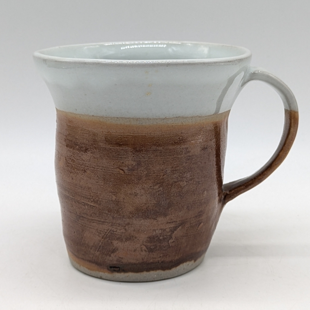 Handmade Hand Thrown Grey Brown Ceramic Coffee Mug